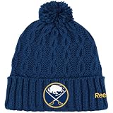 Reebok Buffalo Sabres Womens' Knit Hat With Pom One Size Fits All