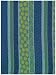 100% Cotton Jacquard Blue and Yellow Dishtowel 18" X 28" Set / 6