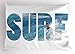 Lunarable Surf Pillow Sham, Surfer Riding Giant Majestic Ocean Wave in Hawaii Adrenalin Epic Athlete Sea Pacific, Decorative Standard Size Printed Pillowcase, 26 X 20 Inches, Blue White