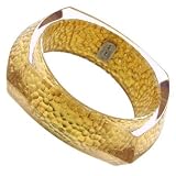 Resin Bracelet w/ 24k Hammered Gold Foil by Charles Winston