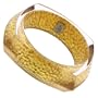 Resin Bracelet With 24k Hammered Gold Foil