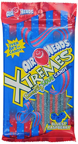Airheads xtremes peg bag, bluest raspberry, 4.5 ounce (pack of 12…