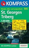  : Kompass Karten, Sankt Georgen, Triberg: Wander-, Bike- und Langlaufkarte