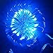 E-Age Battery Operated 20 LED String Lights on Silver Wire 7ft Long. For Use in Floral Arrangements Party, Wedding Decorating and More (Blue)