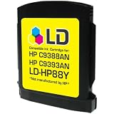 HP 88 Yellow Remanufactured C9393AN Inkjet Cartridge by LD Products