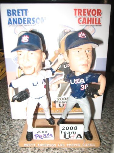 Brett Anderson Trevor Cahill Stockton Ports USA Dual BobbleHeads