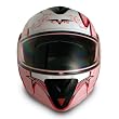 VCAN V210 Medium Pink Queen Graphic Modular Helmet