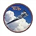 Past Time Signs LG141 Flying Wing Round Aviation Vintage Metal Sign