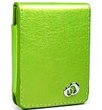 Apple 3rd Generation iPod Nano 4gb 8gb Video Premium Leather Flip Carrying Case with Rotating Belt Clip And Bundle With 3 Pcs Full Body Shield Protector - Available in 5 Colors, GREEN (MP3 Player NOT Included)