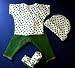 Shamrock Four Piece Set, Small Infant 5-8 Pounds