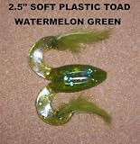 2.5 Soft Plastic Toad - Watermelon Green (10 Pack)