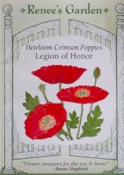 Legion of Honor Heirloom Crimson Poppy Seeds 2000 Seeds