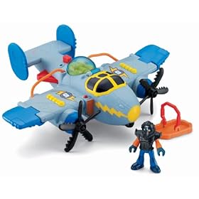  Fisher-Price Imaginext Sky Racers Tornado Prop with Bonus Plane