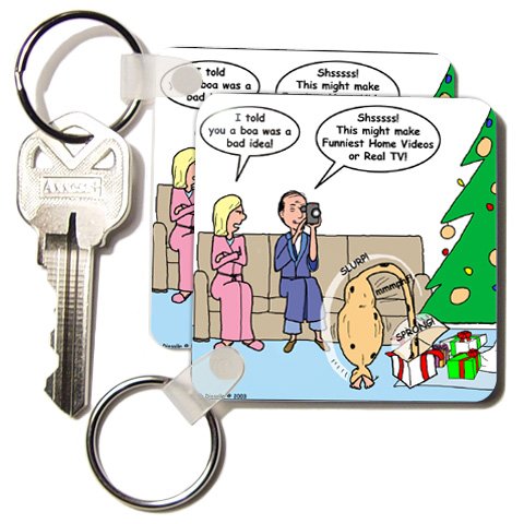 Bad Christmas Present Idea - Funniest Home Videos - Set Of 4 Key Chains