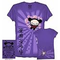 PUCCA "BURST" Licensed 2-Sided Sheer Purple Cotton Juniors Tee