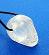 Crystal Quartz Carved Skull Pendant on Adjustable Cord - Skulls are Approx 13MM X 25MM