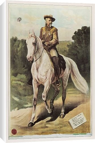 Canvas Prints of Bill Cody buffalo Bill from Mary Evans