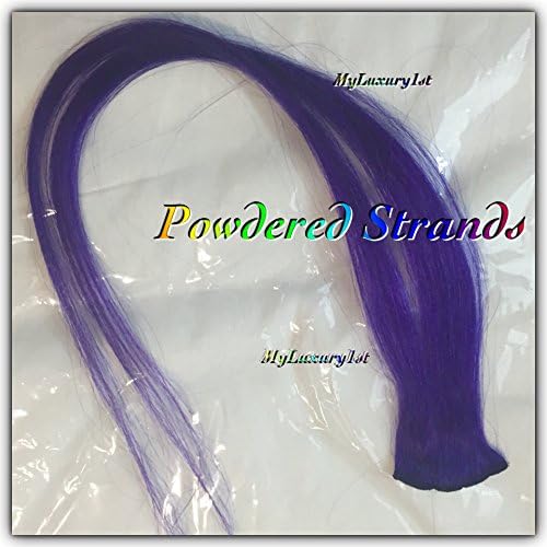 1 Piece Vibrant Prime Purple Clip-in Clip on Real Human Hair Extension Streak Highlight