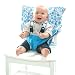 My Little Seat Travel High Chair Hula Loops, Blue and White, 6 Months