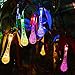 Goldenwide Solar Outdoor String Lights 20 Led Water Drop Solar String Fairy Waterproof Lights Lights Outdoor Solar String lights for Garden,Fixture, Patio, Yard, Home, Parties
