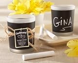 Chalkboard Frosted-Glass Tealight Holder (Set of Four)