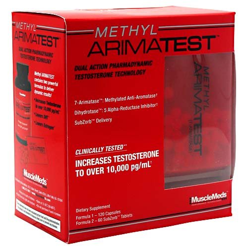 MuscleMeds METHYL ARIMATEST -- 120 Capsules/60 SubZorb Tablets