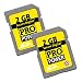 Accessory Power 2 PACK of 2 GB / 2048 MB Secure Digital SD Card Use w/ Digital Cameras , Camcorders, MP3's & Your Nintendo Includes Flexible Mini Tripod