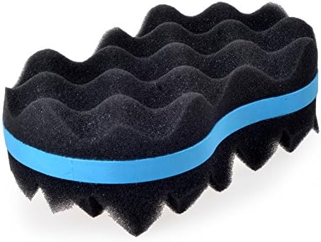New Design Double Side Two in One Magic Twist Hair Sponge Afro Braid Style Dreadlock Coils Sponge Brush (Large)