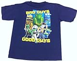 Boy Size Large 7, Disney Toy Story, Good Guys Vs Bad Guys, Navy Blue T Shirt Great for Halloween Costume