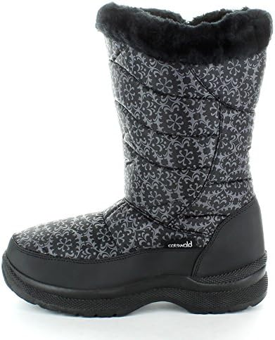 Outdoorlook womens Outdoor Look Ladies Gust Winter Snow Boots Black Black Textile/Fabric UK 4 , US 6, EU 37