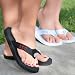 Exclusive Gifts and Favors-Small (5/6) White Personalized Flip Flops By Cathy Concepts