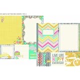 Simple Stories Vintage Bliss 4x4 Quote & 6x8 Photo Mat 12x12 Paper