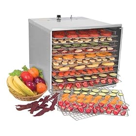 Sausage Maker Stainless Steel Food Dehydrator, D10 by Sausage Maker