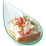 Tear Drop Appetizer Spoon Seagreen 4 inches 100 count box