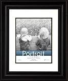 Timeless Frames 11x14 Inch Fits 8x10 Inch Photo Lauren Portrait Wall Frame, Black