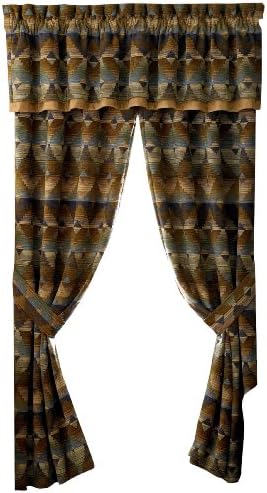 Croscill Home Fashions 41 by 84-Inch Dakota Pole Top Drapery, Topaz