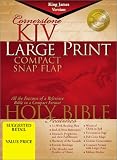 Cornerstone Bible King James Version: Burgundy Bonded Leather Compact Snap Flap