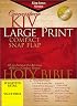 Cornerstone Bible King James Version: Burgundy Bonded Leather Compact Snap Flap