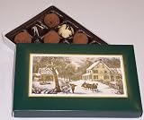 Scott's Cakes Cocoa Covered Dark & White and Dark & White Chocolate Truffles 1 Pound Homestead Box