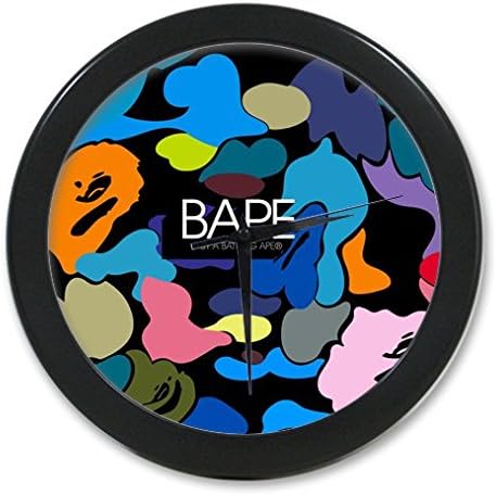 Personalized Custom APE series 9.65" elegant wall clock for Home Decoration And Unique Gift Fashion Style / Black Frame