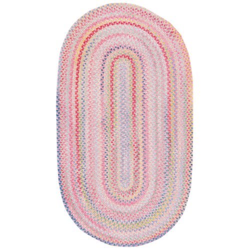 Capel Kidz Rugs Baby's Breath Chenille Braided Rug - Pink Size - 4 x 6 ft.