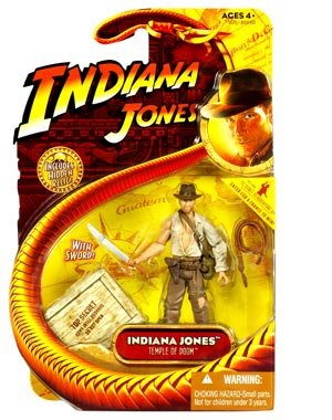  Indiana Jones Movie Hasbro Series 4 Action Figure Indiana Jones with Whip and Machette (Temple of Doom)
