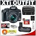 Canon Digital Rebel XTi 10.1MP Digital SLR Camera (Black) + Canon EF-S 18-55mm Lens [Outfit] + BG-E3 Grip + 8GB Card + NB-2LH Battery + Accessory Kit
