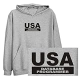 Sweatshirt Heather Gray " Usa Database Programmer " Occupations