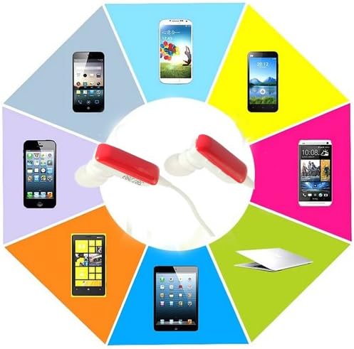 DBPOWER Bluetooth Wireless Music A2dp Stereo Headset Universal Vibration Neckband Style Headset Earphone Headphone for Cellphones Such As Iphone, Htc, Samsung, LG, Moto, Pc, Ipad, PSP Red