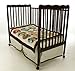 Dream On Me Classic 2 in 1 Convertible Stationary Side Crib, Espresso