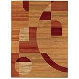 Capel Rugs Festivale - Orbit 4x6 Persimmon Area Rug
