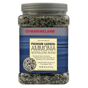 Marineland PA0392 Diamond Blend Activated Carbon/Ammonia Neutralizing Crystals, 50-Ounce, 1417-Gram
