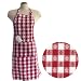 Basic Style Apron - Fleur Red
