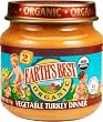 Earth's Best Organic 2nd Turkey Vegetable Dinner, 4-Ounce Jars (Pack of 12)